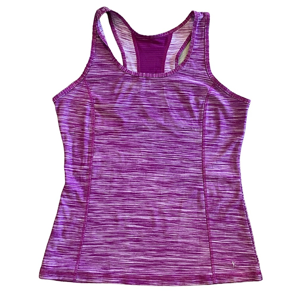 Danskin Now Active Fitted Purple Tank Top Shirt Sleeveless Womens M 8/10